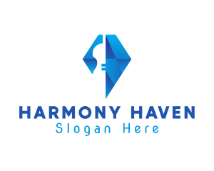 Elegant Violin Diamond logo design