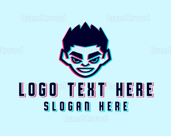 Game Streamer Boy Logo