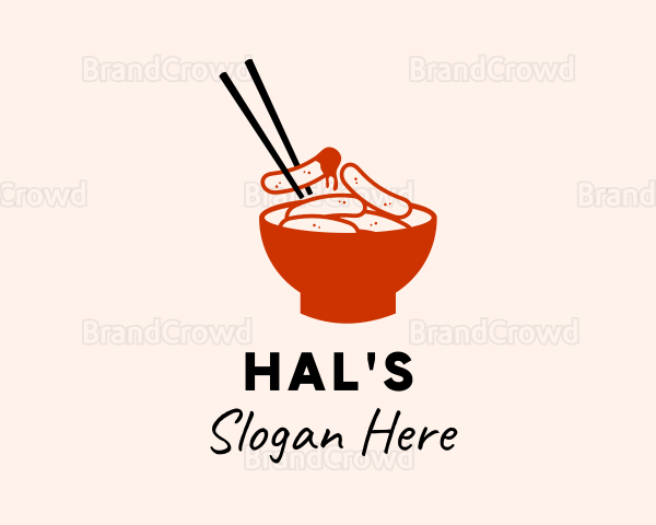 Korean Food Bowl Logo