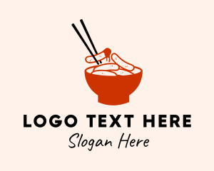 Food Delivery - Korean Food Bowl logo design