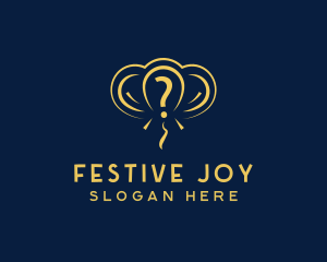 Balloon Party Festival logo design