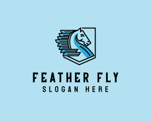 Flying Pegasus Business logo design