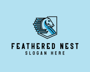 Feathers - Flying Pegasus Business logo design