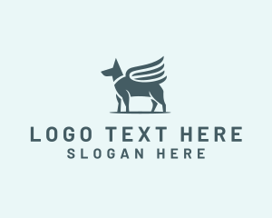 Mythical - Dog Angel Veterinarian logo design