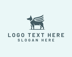 Myth - Dog Angel Veterinarian logo design