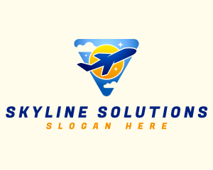 Sky - Airplane Sky Travel logo design