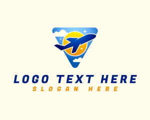 Airplane Sky Travel Logo