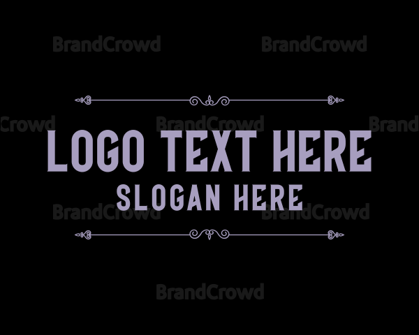 Simple Gothic Wordmark Logo