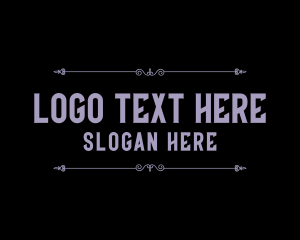 Haunting - Simple Gothic Wordmark logo design