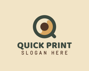 Coffee Beverage Letter Q logo design