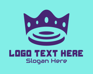 Purple - Purple Futuristic Crown logo design