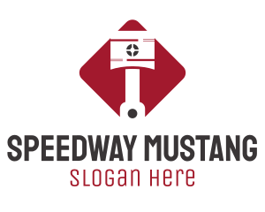Mustang - Car Piston Automotive logo design