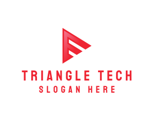 Triangle - Triangle Arrow  Video Player Button logo design