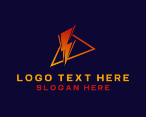 Logistic - Electric Lightning Engineer logo design