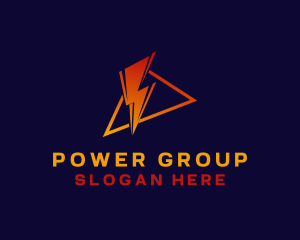 Electric Lightning Engineer logo design