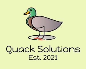 Duck - Mallard Duck Farm logo design