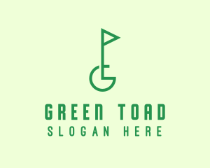 Green Golf Course Letter G logo design