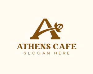 Cafe Restaurant Letter A logo design