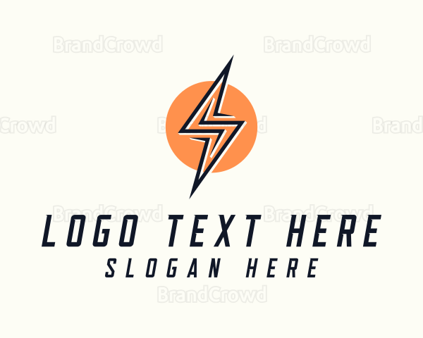 Lightning Bolt Letter S Logo