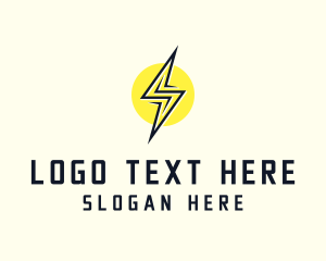 Electricity - Lightning Bolt Letter S logo design