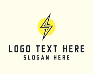 Electron - Lightning Bolt Letter S logo design