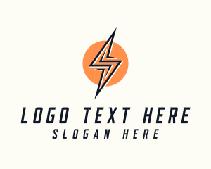 Symbol - Lightning Bolt Letter S logo design
