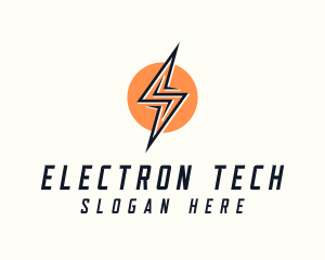 Electron - Lightning Bolt Letter S logo design