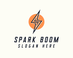 Lightning Bolt Letter S logo design