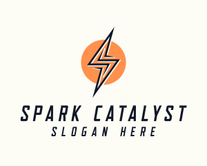 Lightning Bolt Letter S logo design