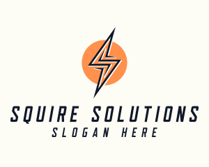 Lightning Bolt Letter S logo design