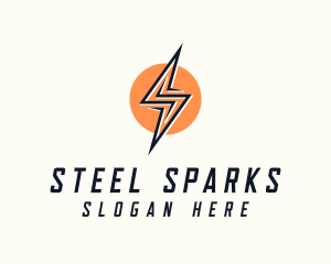 Lightning Bolt Letter S logo design