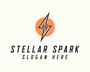 Lightning Bolt Letter S logo design