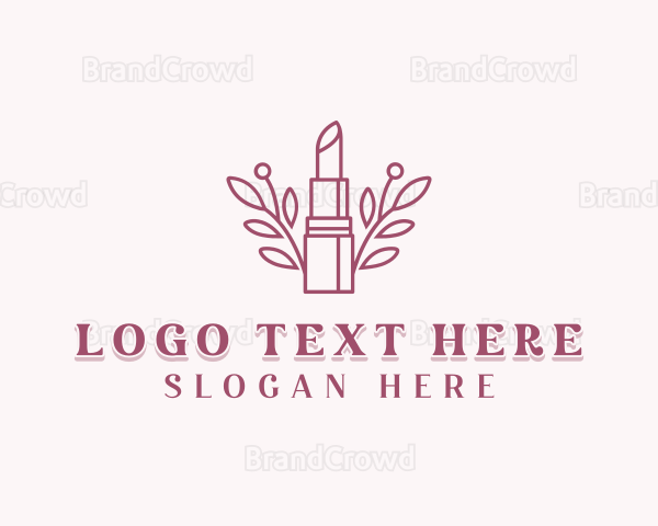 Lipstick Cosmetic Makeup Logo