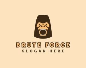 Brute - Fierce Gorilla Animal logo design