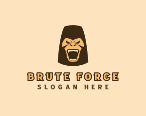 Fierce Gorilla Animal logo design