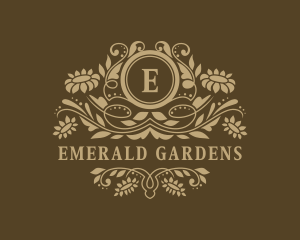 Flower Wedding Garden logo design