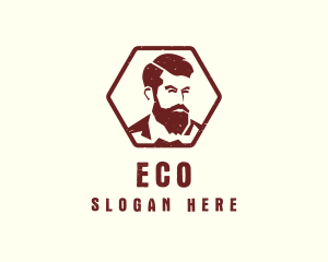 Beard Man Gentleman Logo