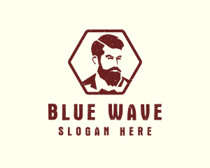 Beard Man Gentleman logo design