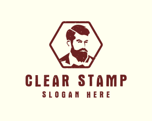 Beard Man Gentleman logo design