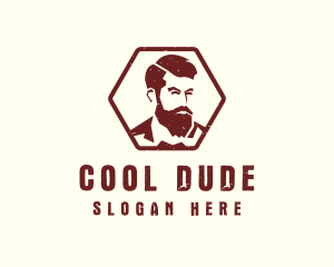 Dude - Beard Man Gentleman logo design