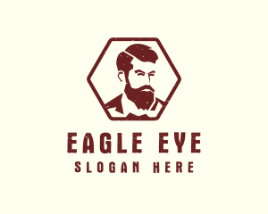 Beard Man Gentleman logo design