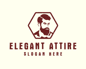 Attire - Beard Man Gentleman logo design