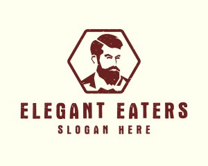 Beard Man Gentleman logo design