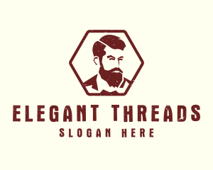 Attire - Beard Man Gentleman logo design