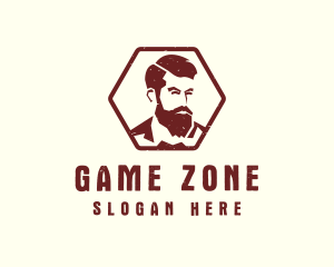 Beard Man Gentleman logo design