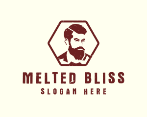 Beard Man Gentleman logo design