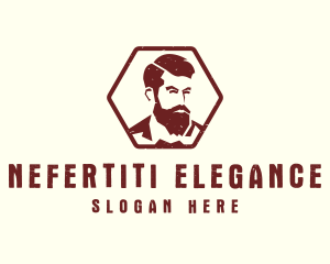 Beard Man Gentleman logo design