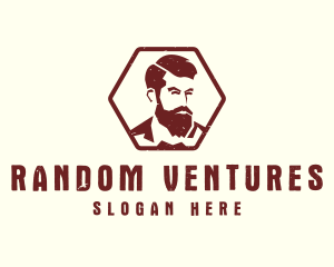 Beard Man Gentleman logo design