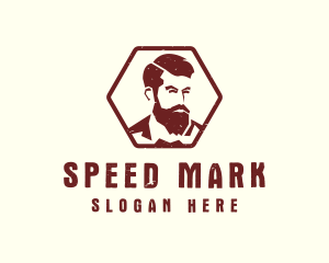 Beard Man Gentleman logo design