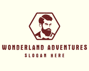 Beard Man Gentleman logo design